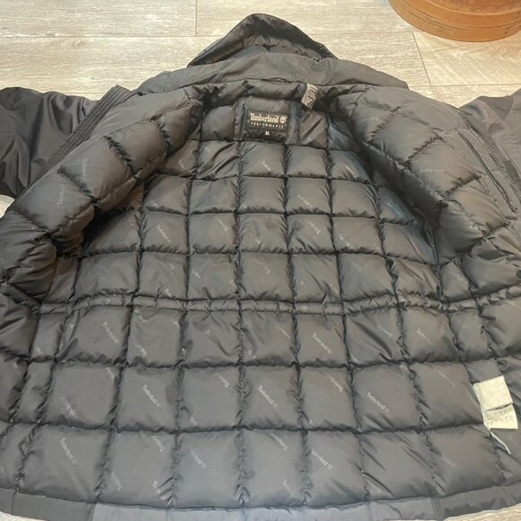 Vintage Y2K Timberland Performance PRO Down Puffer Jacket Parka Black XL - Picture 7 of 12